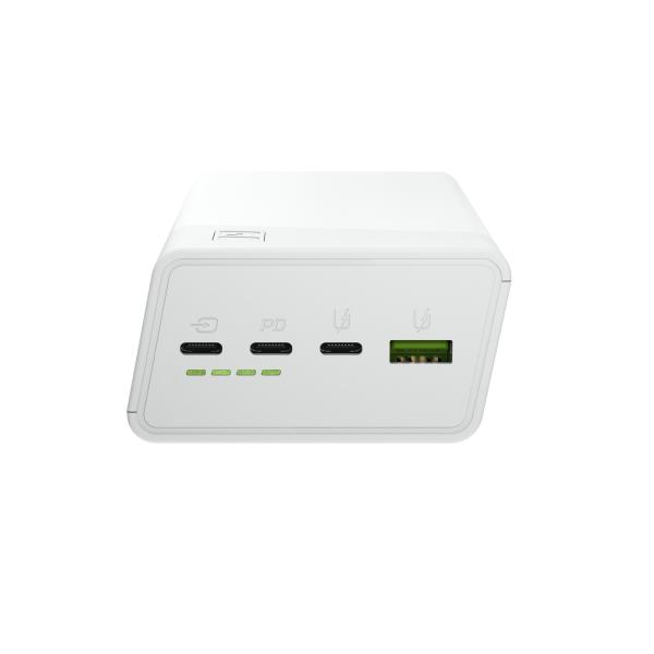 Green Cell PowerPlay 30 - bílá barva powerbanka s 30, 000mAh, 22.5W, 4 porty