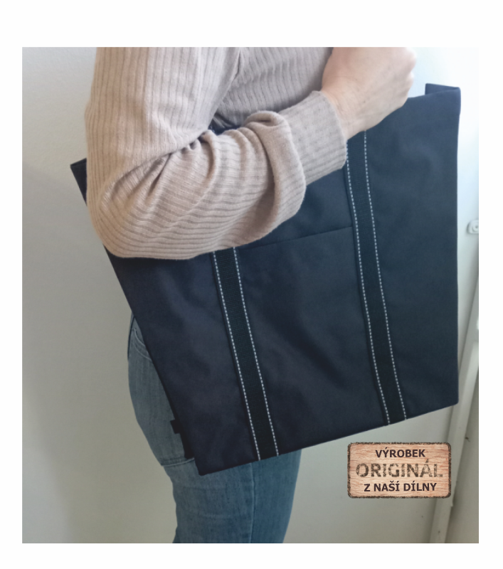 Taška Shopper bag - oranžový s motýlem popruh
