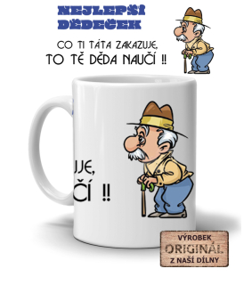 Keramický hrnek, Děda 1, 300ml, bílý