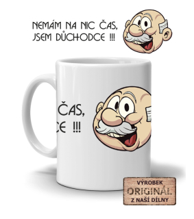 Keramický hrnek, Děda 2, 300ml, bílý